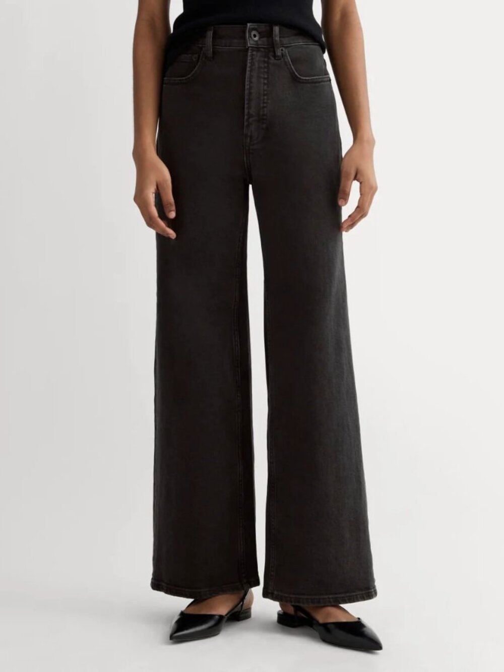 Everlane The Way-High® Sailor Jean wide leg washed black